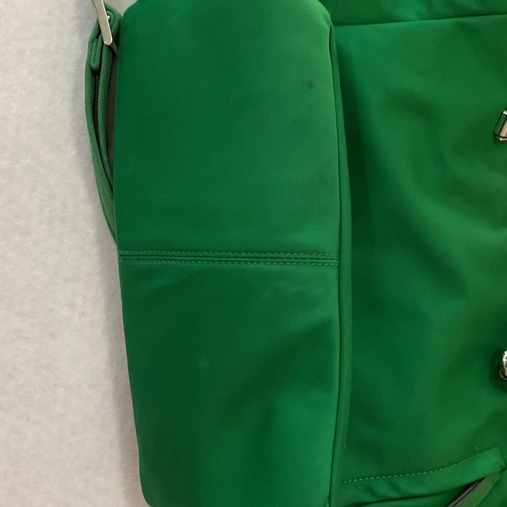 kate spade vibrant green nylon tote with detachable strap